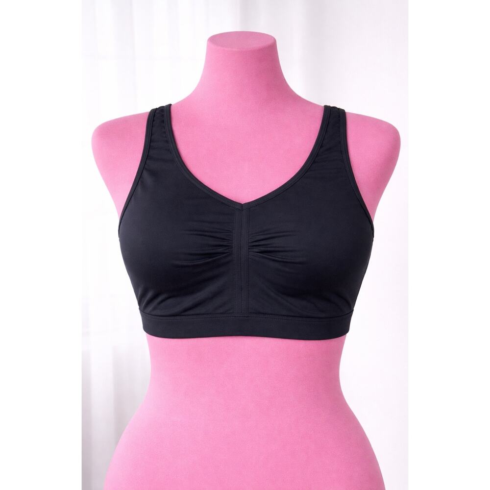Duluth Trading Co Black Seamless Wireless Sports Bra